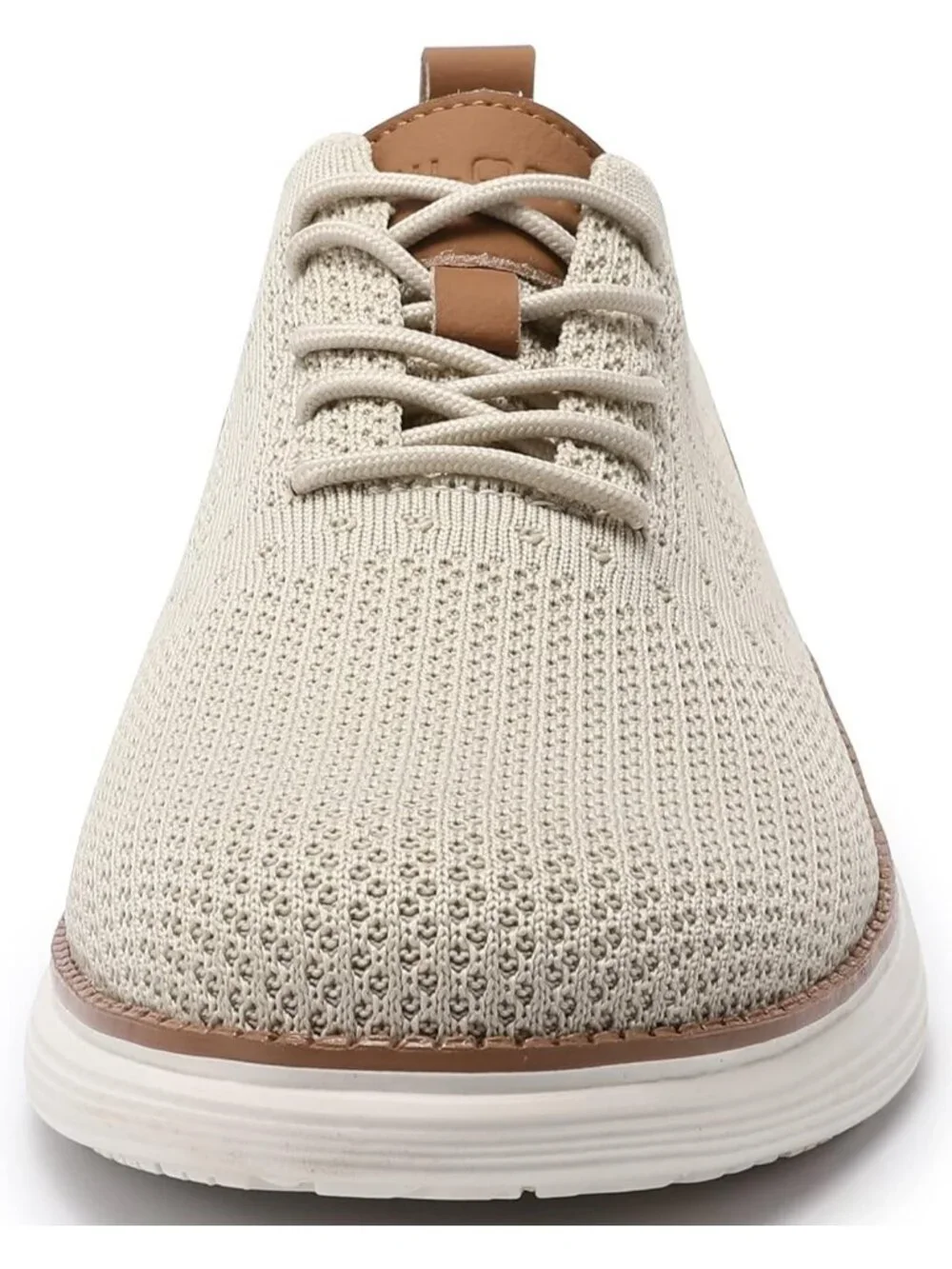 VILOCY Men's Beige Ethylene Vinyl Acetate Casual Breathable Comfortable Sneakers